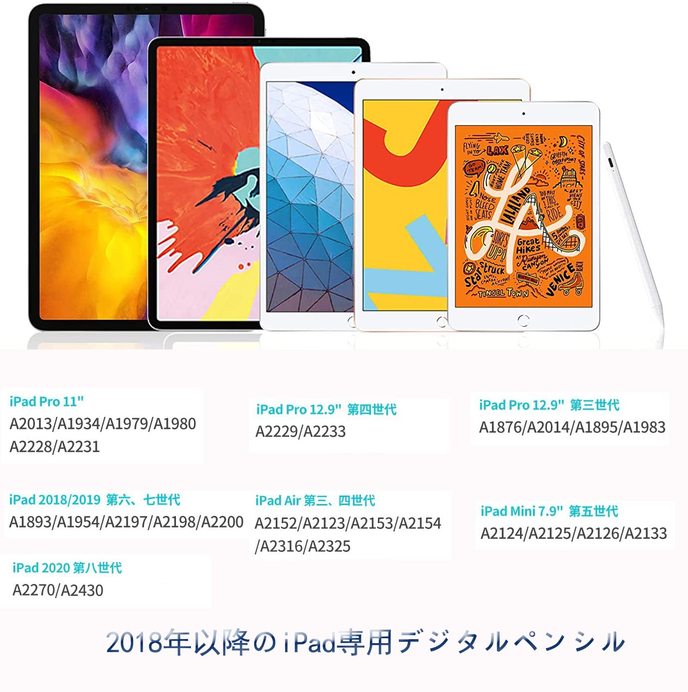 Amazon | ipad用ペンシル アップルペンシル互换 第8/9世代対応